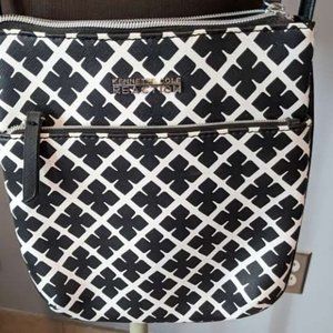 Kenneth Cole Reaction Crossbody Women's Bag Purse NWOT Black White